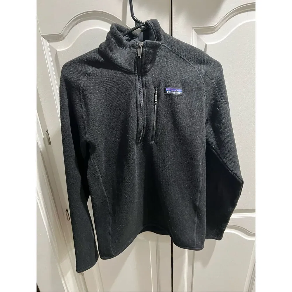 Patagonia 1/4 Zip Black Pullover Better Sweater Jacket Men’s XS